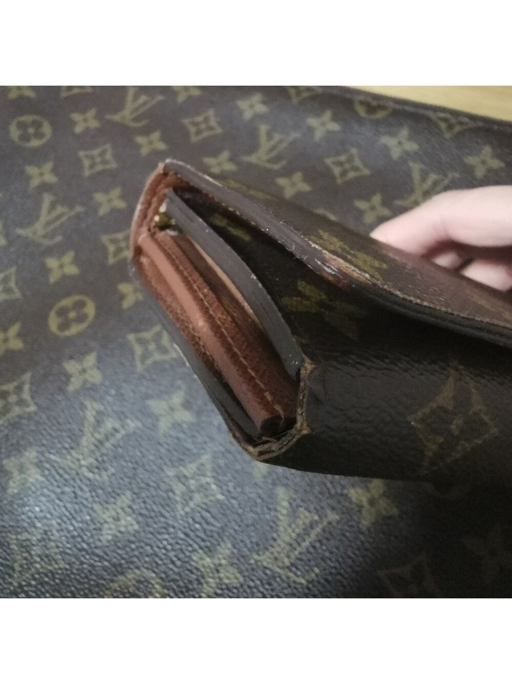 AUTHENTIC Vintage Louis Vuitton Monogram Pochette Porte Monnaie Credit Wallet - Picture 5 of 13